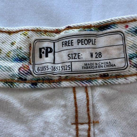 Free people universal boyfriend tie dye jeans size W 28 - Picture 8 of 9